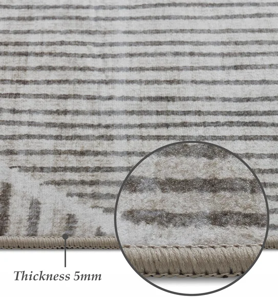 Pop Geometric Carpet Brown and Cream