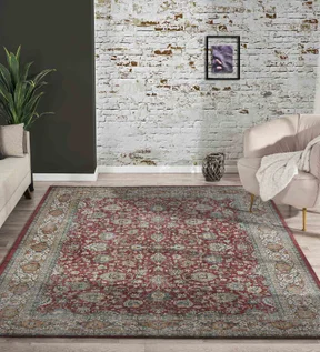 Pop Classical Carpet Beige and Rust