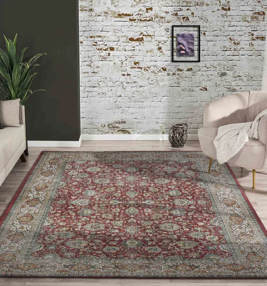 Pop Classical Carpet Beige and Rust