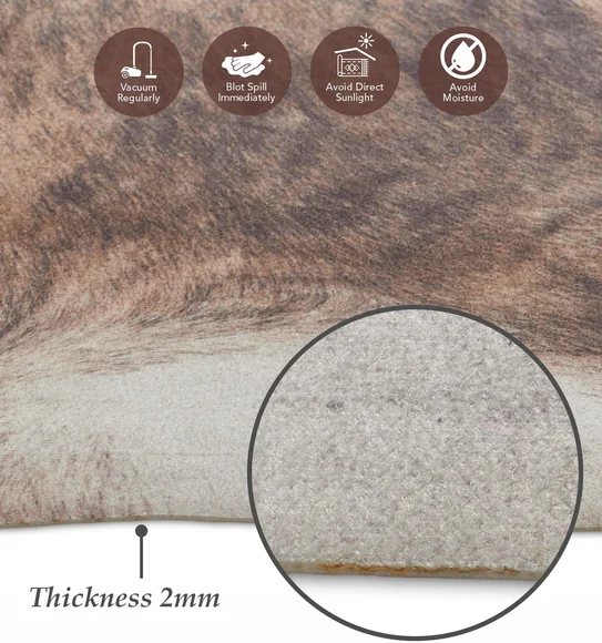 Hides Abstract Carpet Brown and Cream