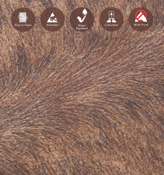 Hides Abstract Carpet Brown and Cream