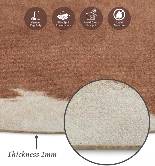 Hides Abstract Carpet Rust