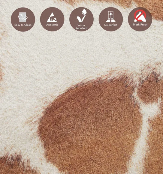 Hides Abstract Carpet Rust