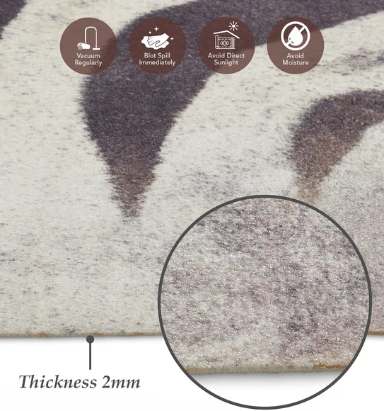 Hides Abstract Carpet Charcoal