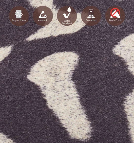 Hides Abstract Carpet Charcoal
