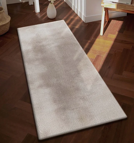 New Oslo Rabit Fur Runner Cream