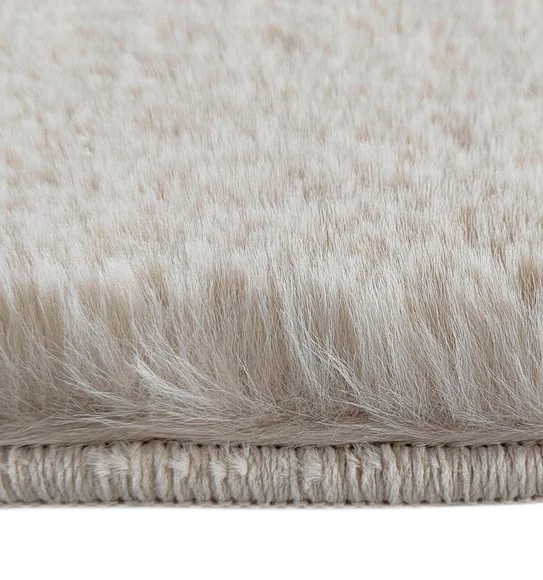 New Oslo Rabit Fur Runner Cream