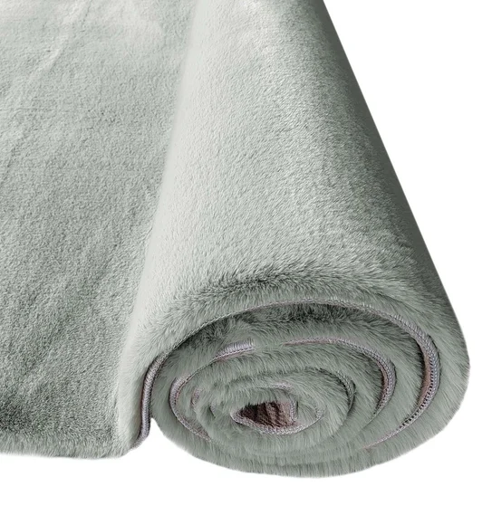 New Oslo Rabit Fur Carpet Aqua