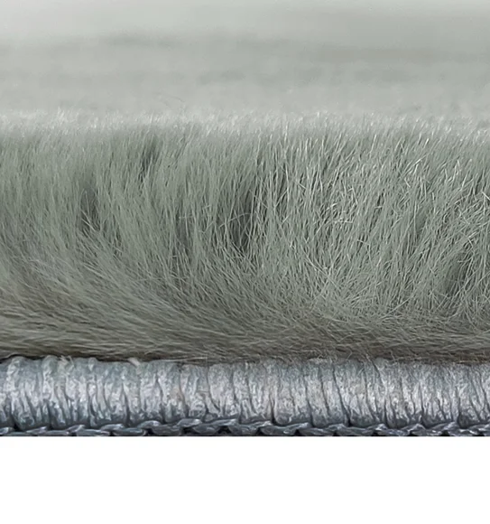 New Oslo Rabit Fur Carpet Aqua