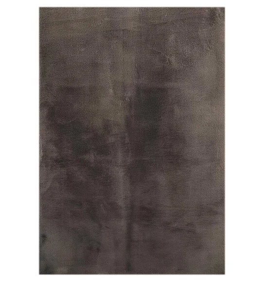 New Oslo Rabit Fur Carpet Dark Mouse