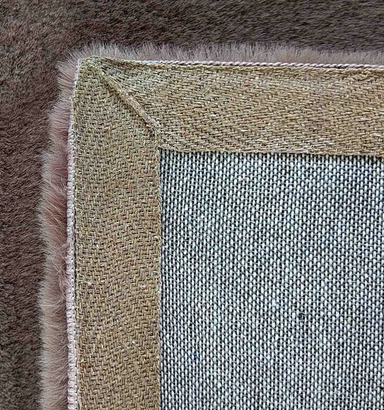 New Oslo Rabit Fur Carpet Dark Mouse