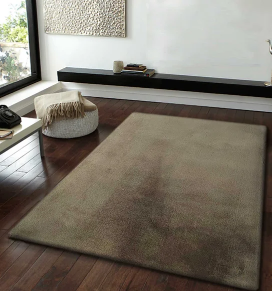 New Oslo Rabit Fur Carpet Olive