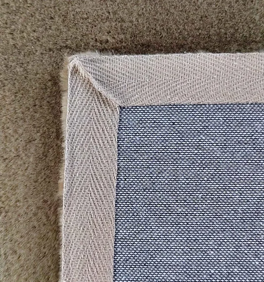 New Oslo Rabit Fur Carpet Olive