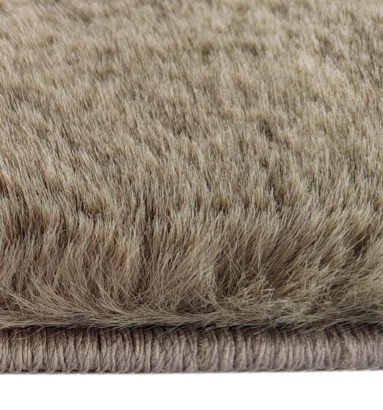 New Oslo Rabit Fur Carpet Olive