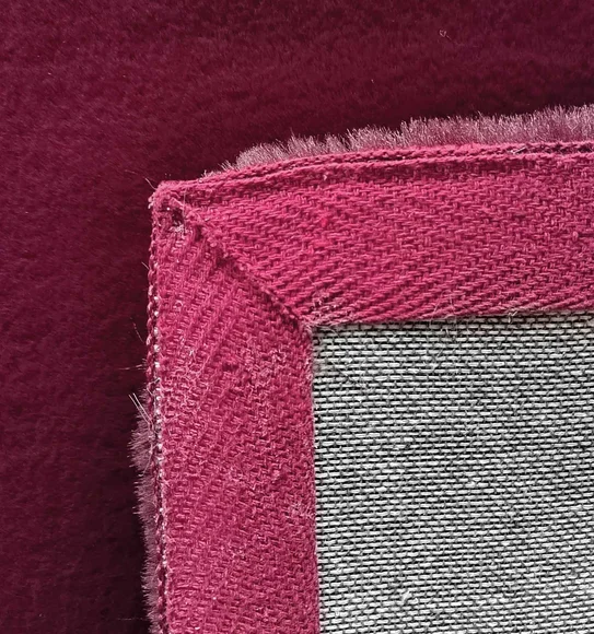 New Oslo Rabit Fur Carpet Wine