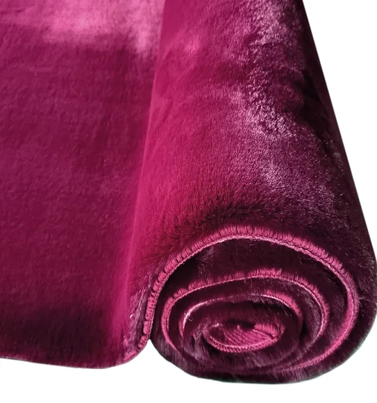 New Oslo Rabit Fur Carpet Wine