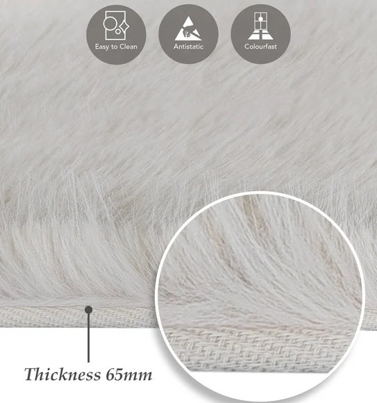 Hudson Shaggy Runner Cream