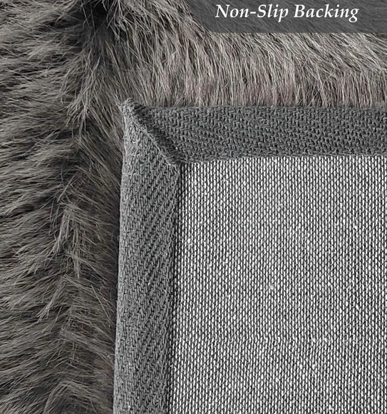 Hudson Shaggy Runner Charcoal