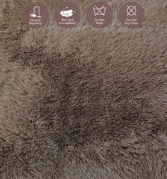 Hudson Shaggy Carpet Brown