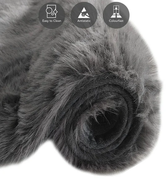 Hudson Shaggy Carpet Charcoal