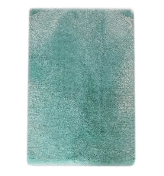 Fiona Solid Machine Made Carpet Teal Blue