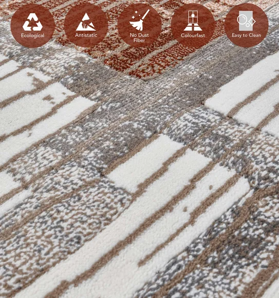 Alan Polypropylene Abstract Carpet Multi
