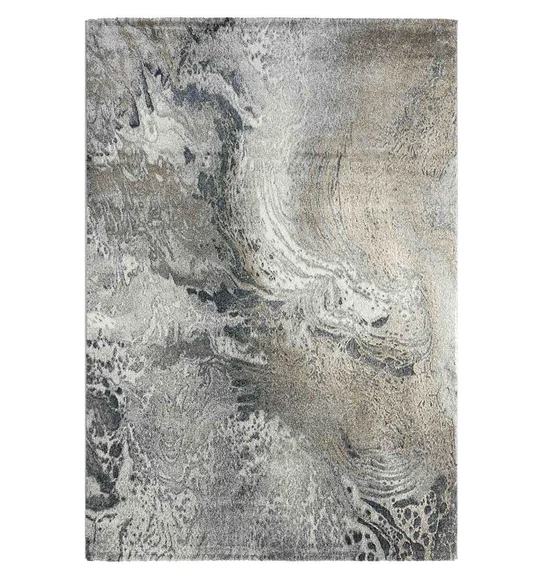 Diamond Abstract Machine Made Carpet Beige
