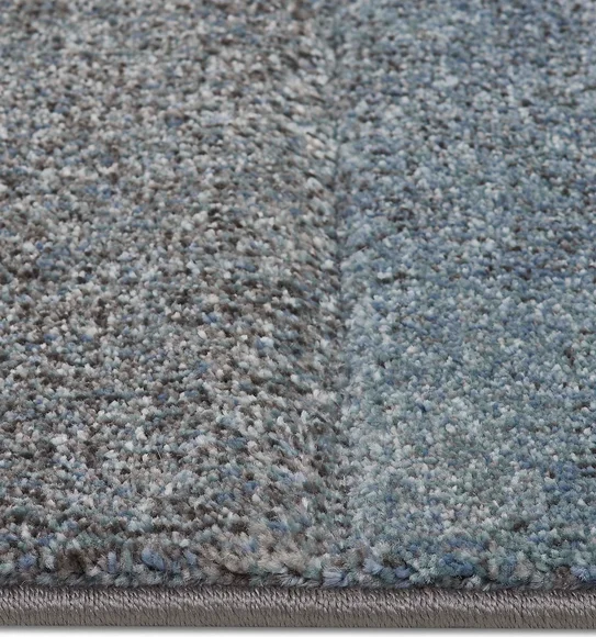 Diamond Geometric Machine Made Carpet L.Blue and Grey