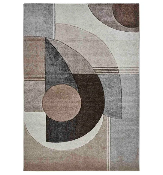 Diamond Geometric Machine Made Carpet D.Brown and L.Brown