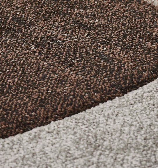 Diamond Geometric Machine Made Carpet D.Brown and L.Brown