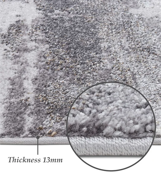 Ibiza Abstract Carpet Grey