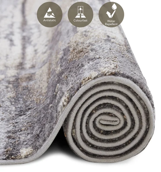 Ibiza Abstract Carpet Grey