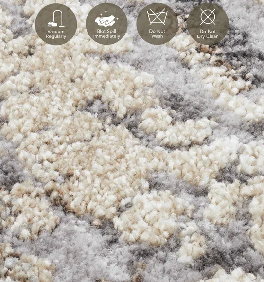 Ibiza Abstract Carpet Grey
