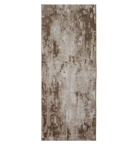 Seher Abstract Bedside Runner Beige