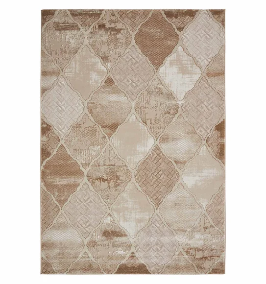 Seher Moroccan Machine Made Carpet D Beige