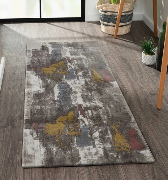 Flamme Polypropylene Abstract Runner Multi