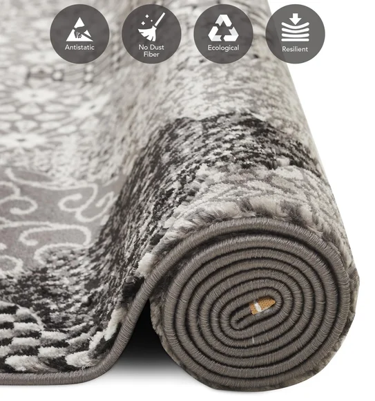 Genious Machine Made Carpet Grey