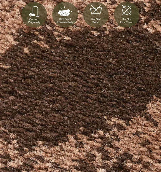Genious Machine Made Carpet Green and Beige