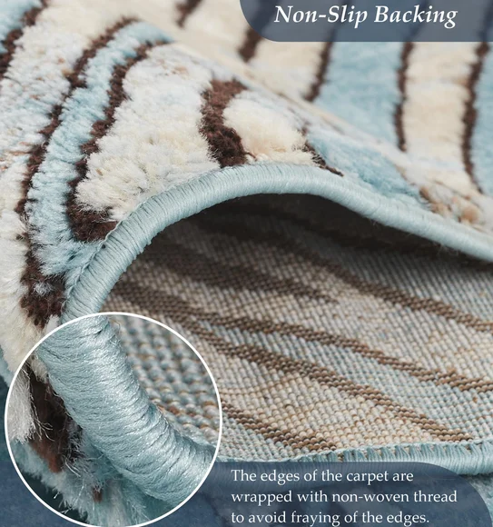Genious Machine Made Carpet Blue