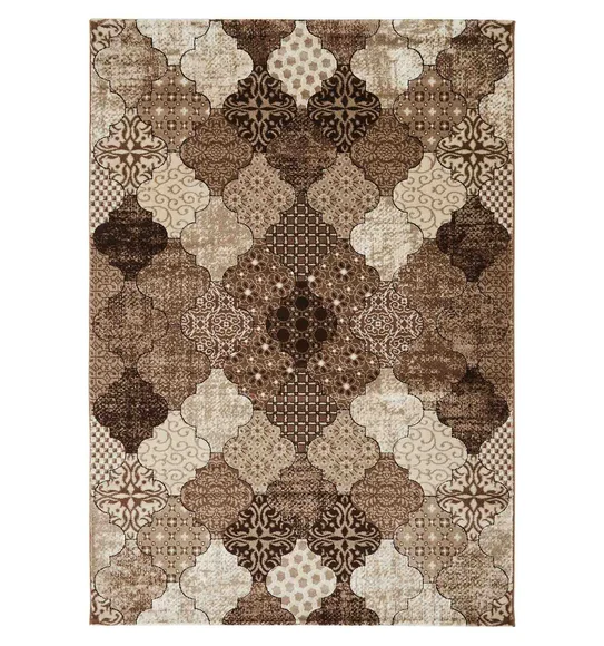 Genious Machine Made Carpet Beige Brown