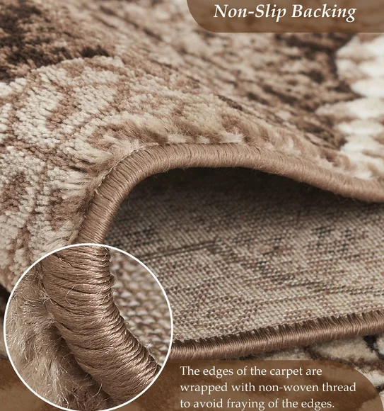 Genious Machine Made Carpet Beige Brown