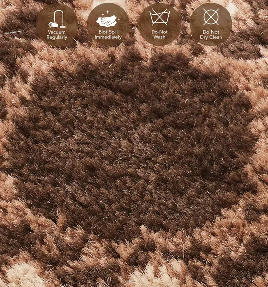 Genious Machine Made Carpet Beige Brown