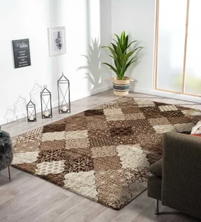 Genious Machine Made Carpet Beige Brown