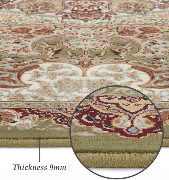 Hayat Machine Made Carpet Green