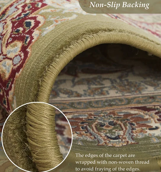 Hayat Machine Made Carpet Green