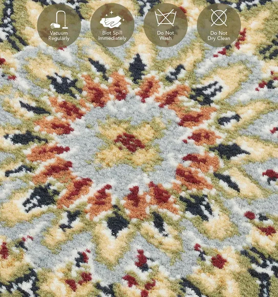 Hayat Machine Made Carpet Green