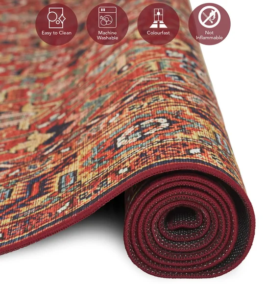 Pop Classical Carpet Rust and Beige