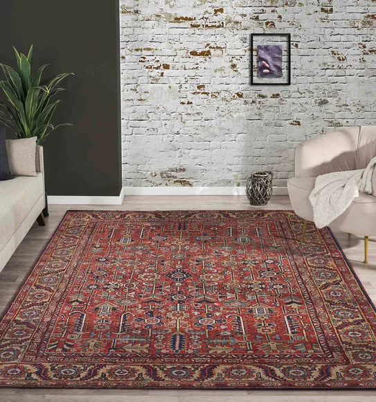 Pop Classical Carpet Rust and Beige