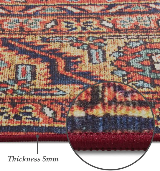 Pop Classical Carpet Rust and Beige