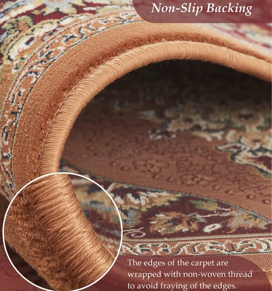Hayat Oval Shaped Carpet Rust